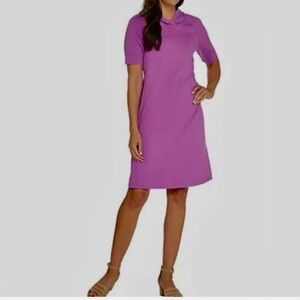 Isaac Mizrahi live soho orchid dress hoodie purple women size S short sleeve